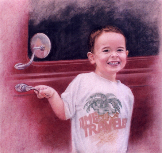 Child's pastel portrait