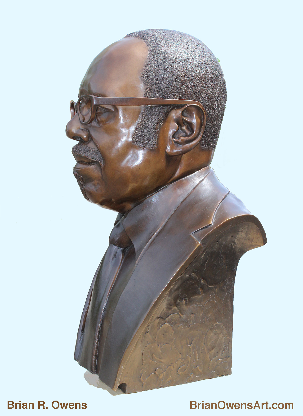 Bust of Dr. Charles G. Adams, Side View