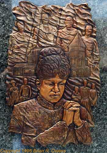 bronze relief sculpture