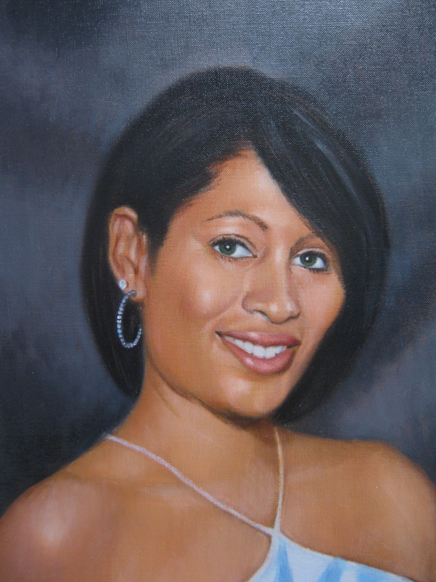 portrait painting detail
